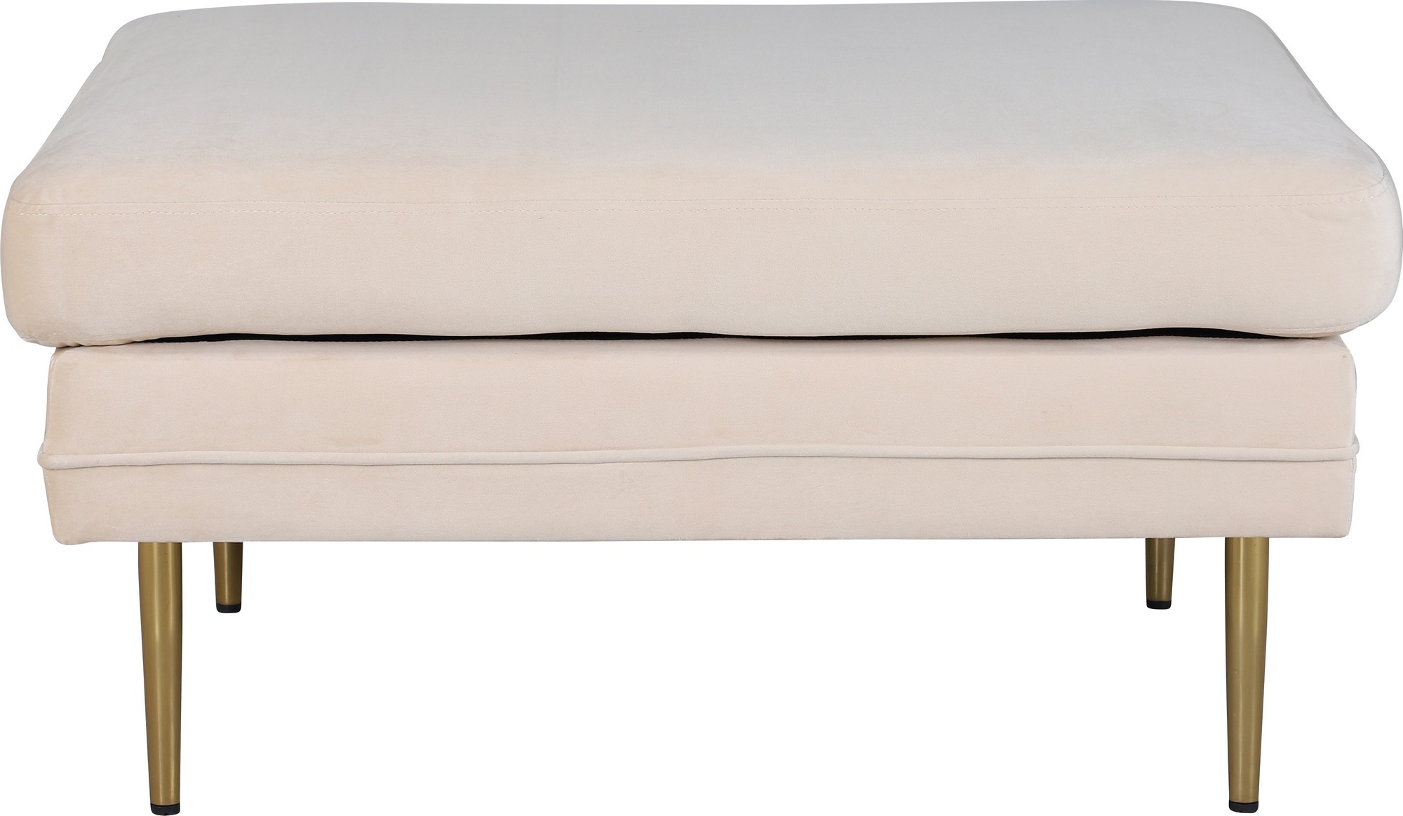 Savanna sittpuff - Beige sammet