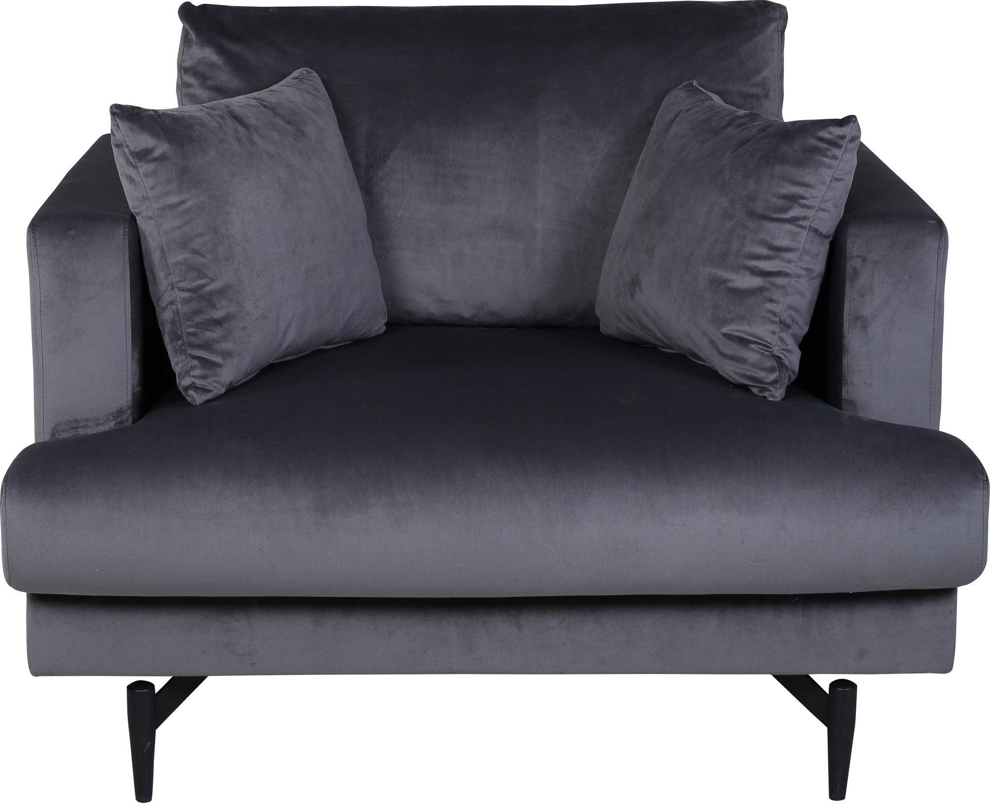 Heart fåtölj - Mörkgrå sammet Heart fåtölj - Mörkgrå sammet