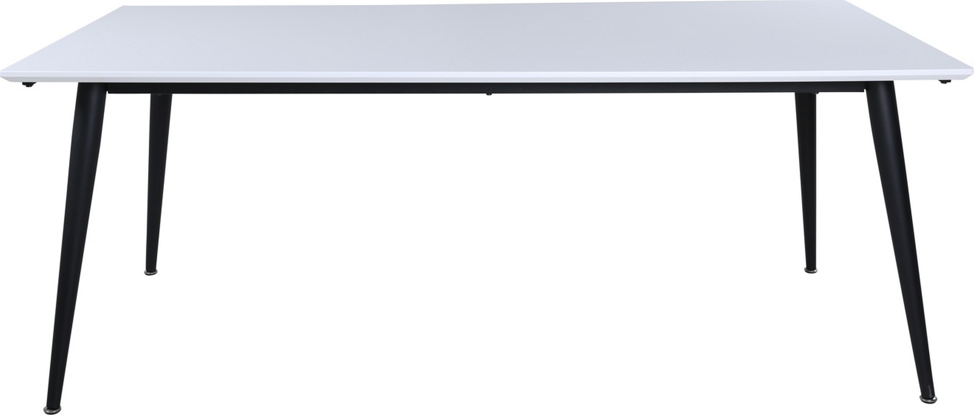 Hendry matbord 195-285 cm - Vit/svart Hendry matbord 195-285 cm - Vit/svart