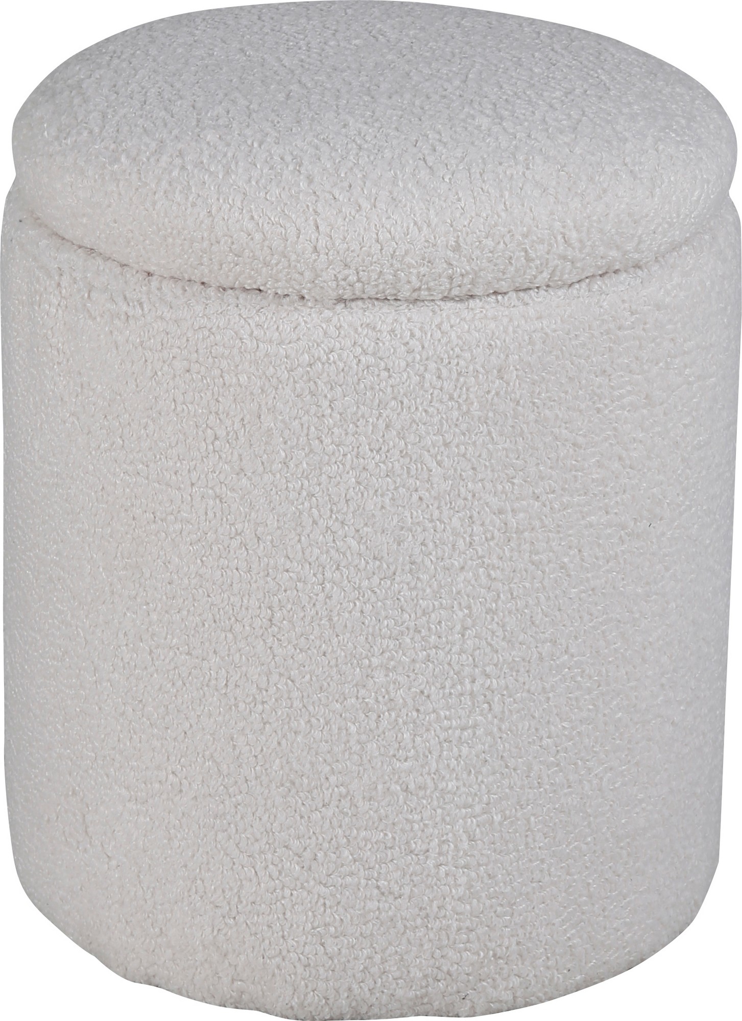 Lotten sittpuff - Vit teddy