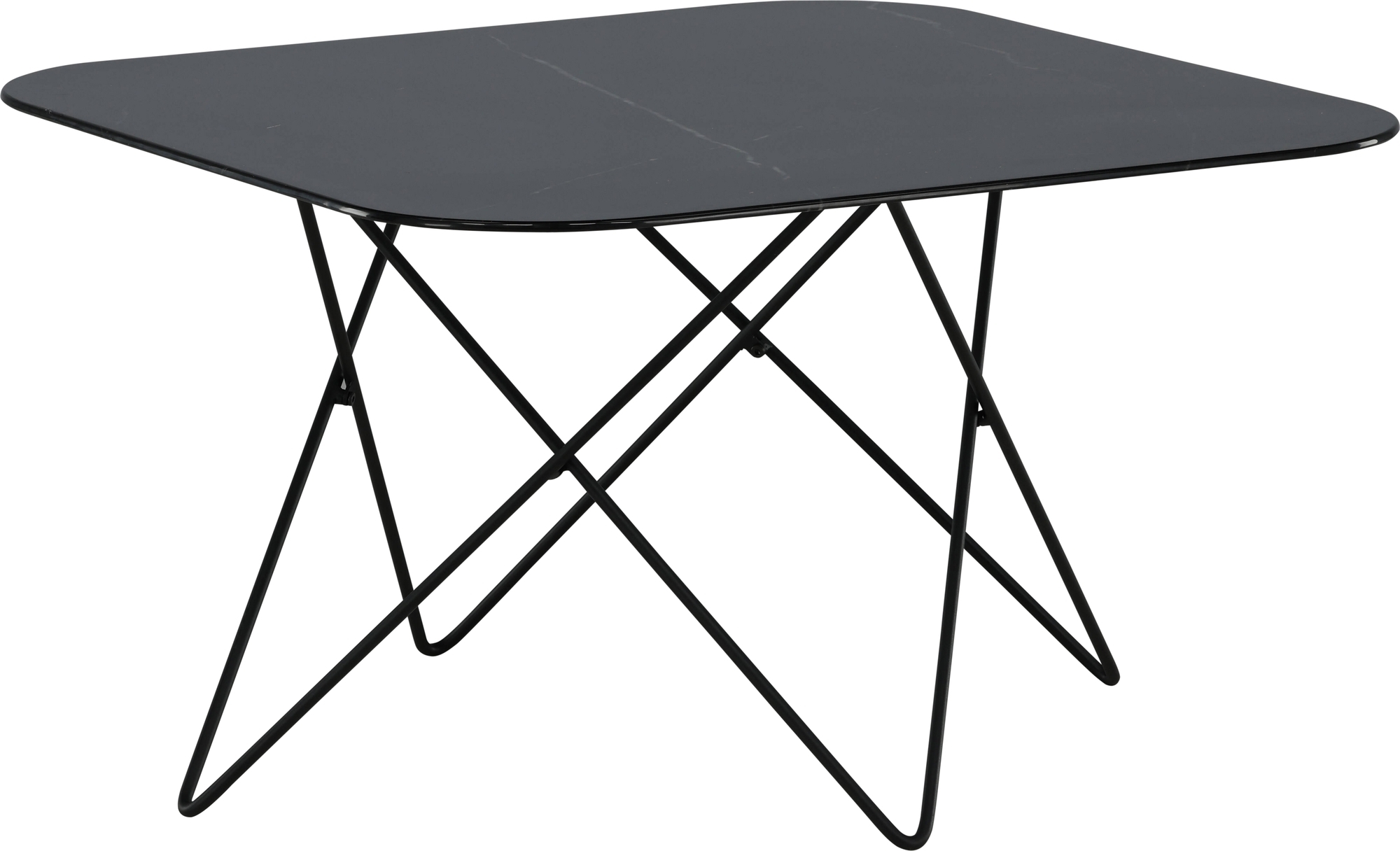 Michel soffbord 80 x 80 cm - Svart