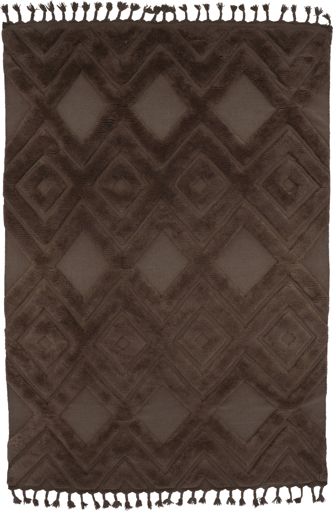 Dahlia ullmatta 300 x 200 x 2,1 cm - Mörkbrun