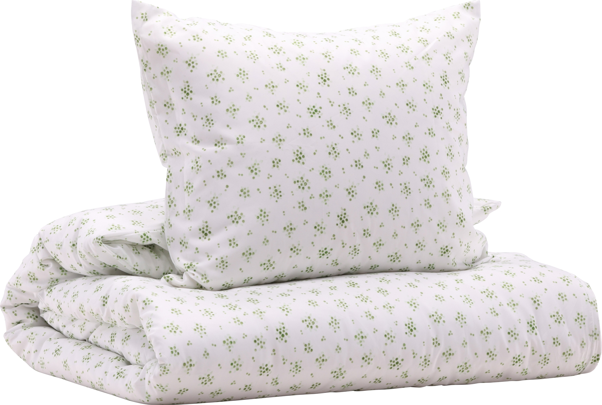 Eva b�ddset 200 x 150 cm - Gr�n/vit