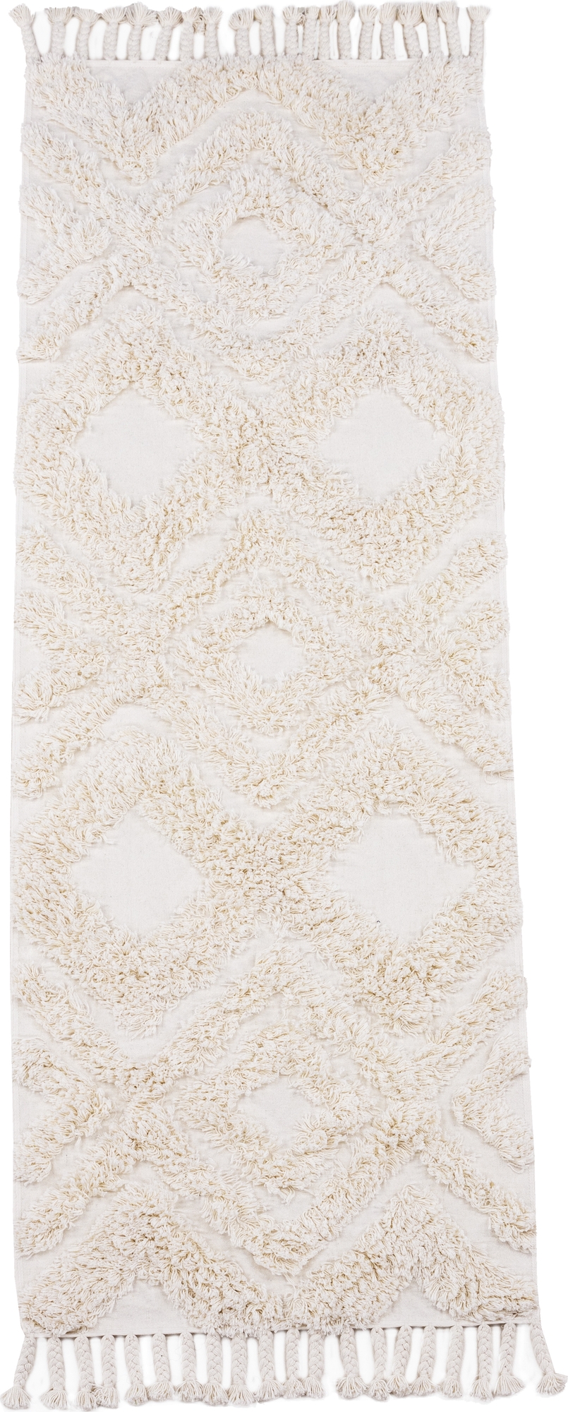 Kleva bomullsmatta 200 x 70 cm - Vit