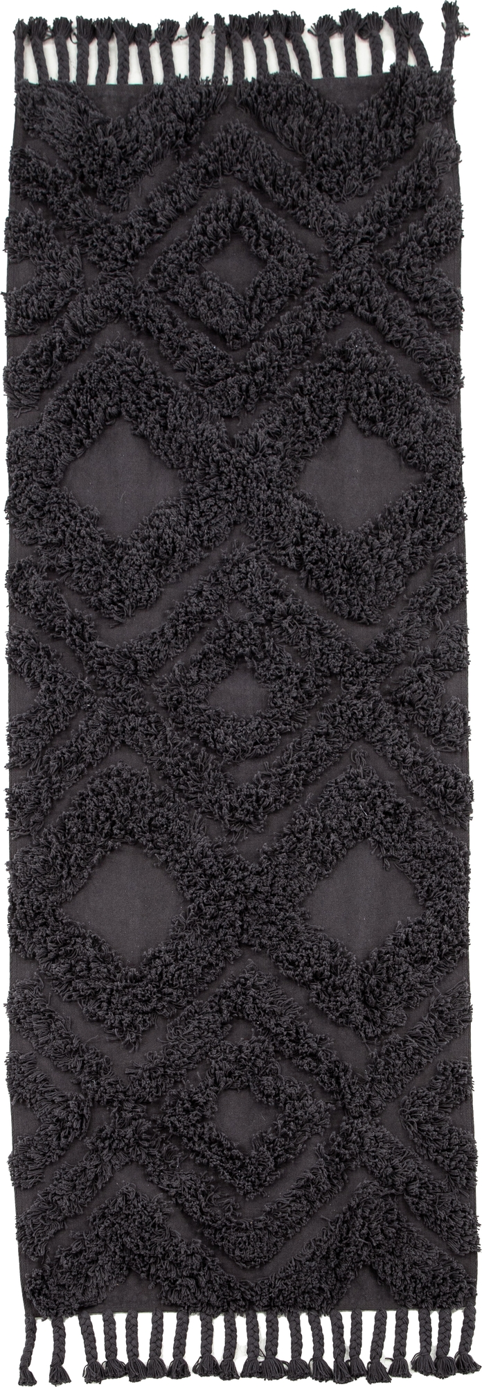 Kleva bomullsmatta 200 x 70 cm - Mörkgrå