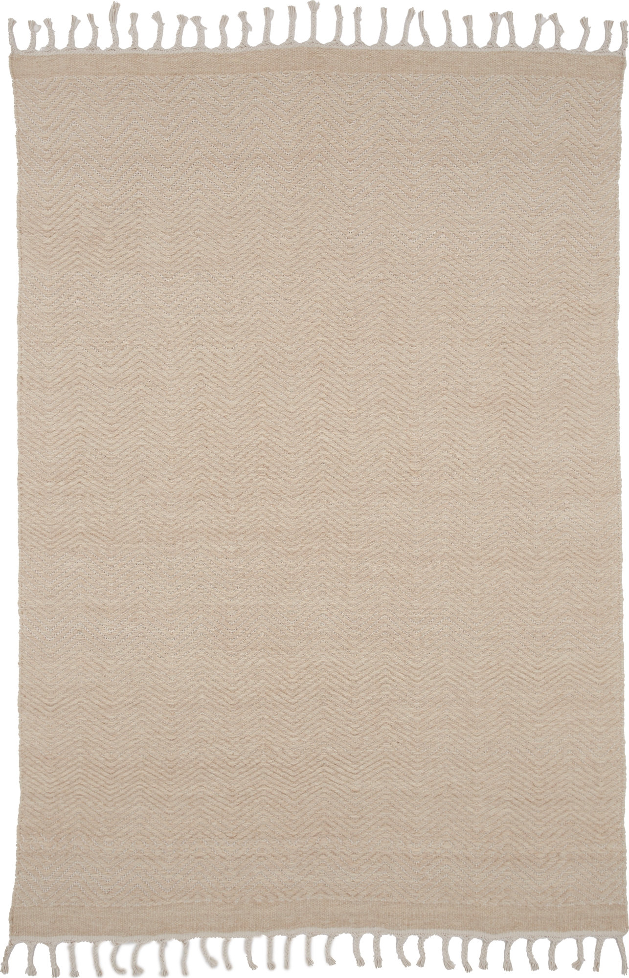 Loke matta 300 x 200 cm - Vit/beige
