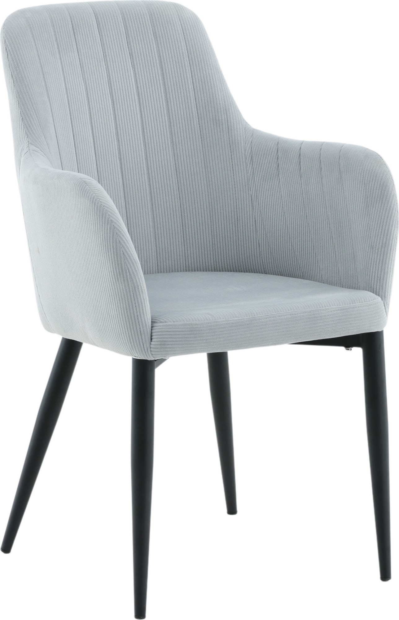 Paolo fauteuil - Lichtgrijze corduroy