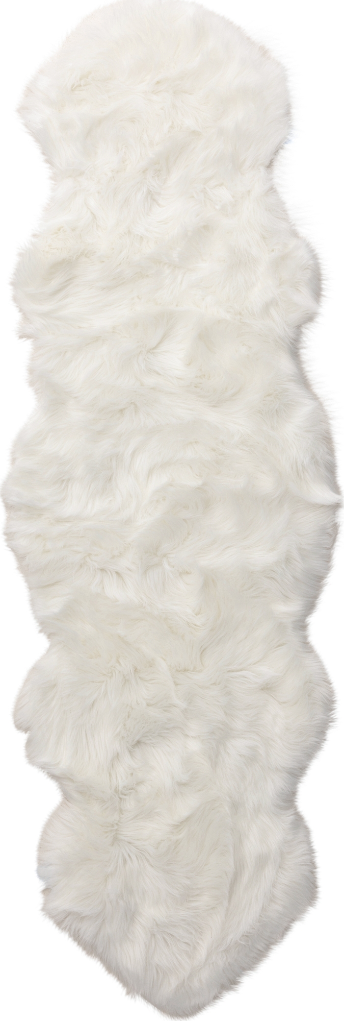 Katy fäll 180 x 55 cm - Vit fuskpäls Katy fäll 180 x 55 cm - Vit fuskpäls