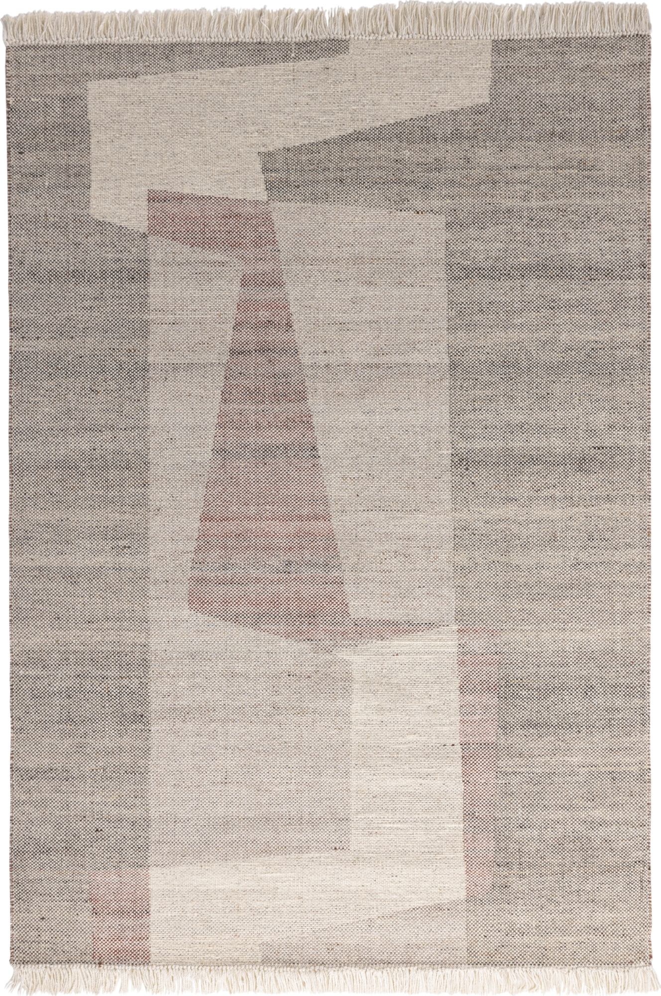 Rio tapijt - Beige/rood