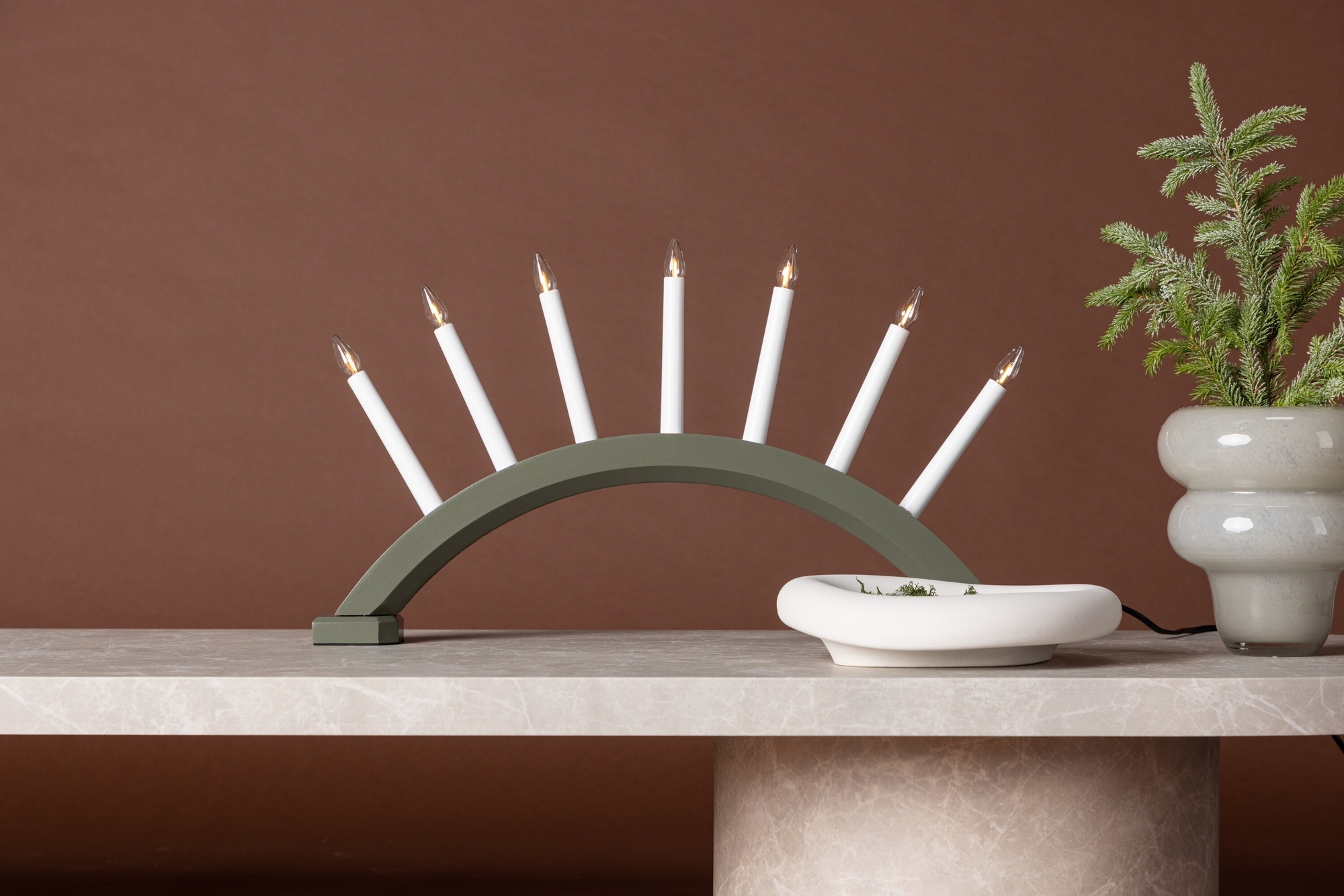 Kebnekaise adventsstjärna - Grön/vit Kebnekaise adventsstjärna - Grön/vit