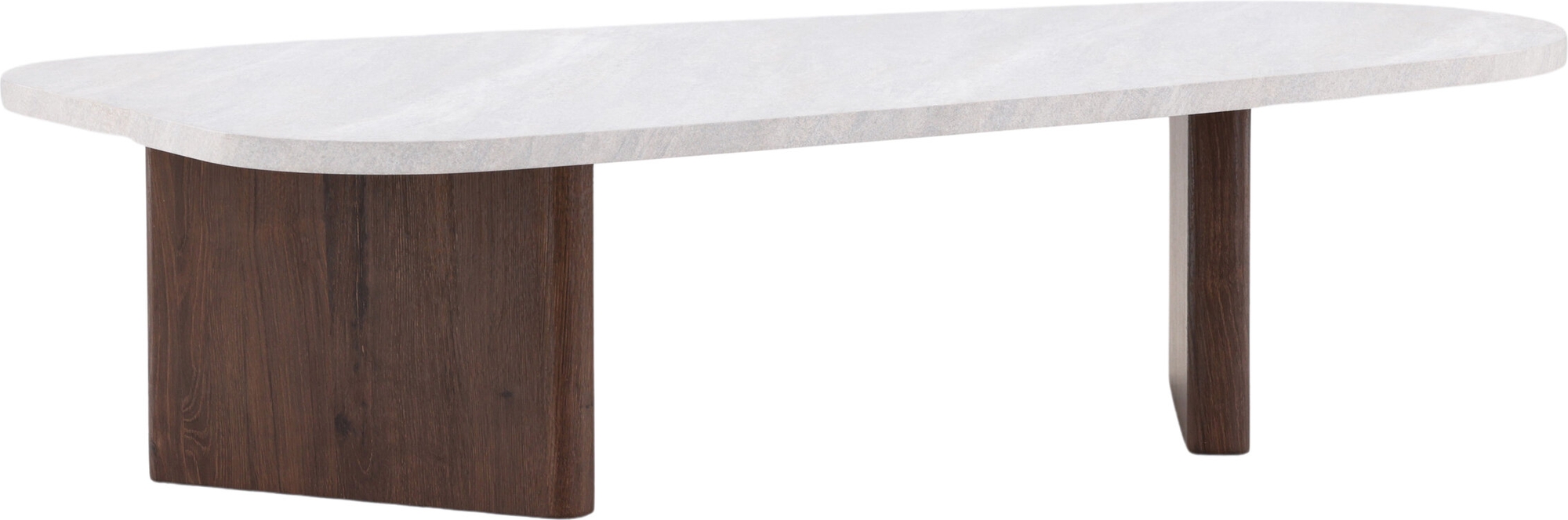 Soffbord Gr�nvik 130x65 cm - mocca / betonglook