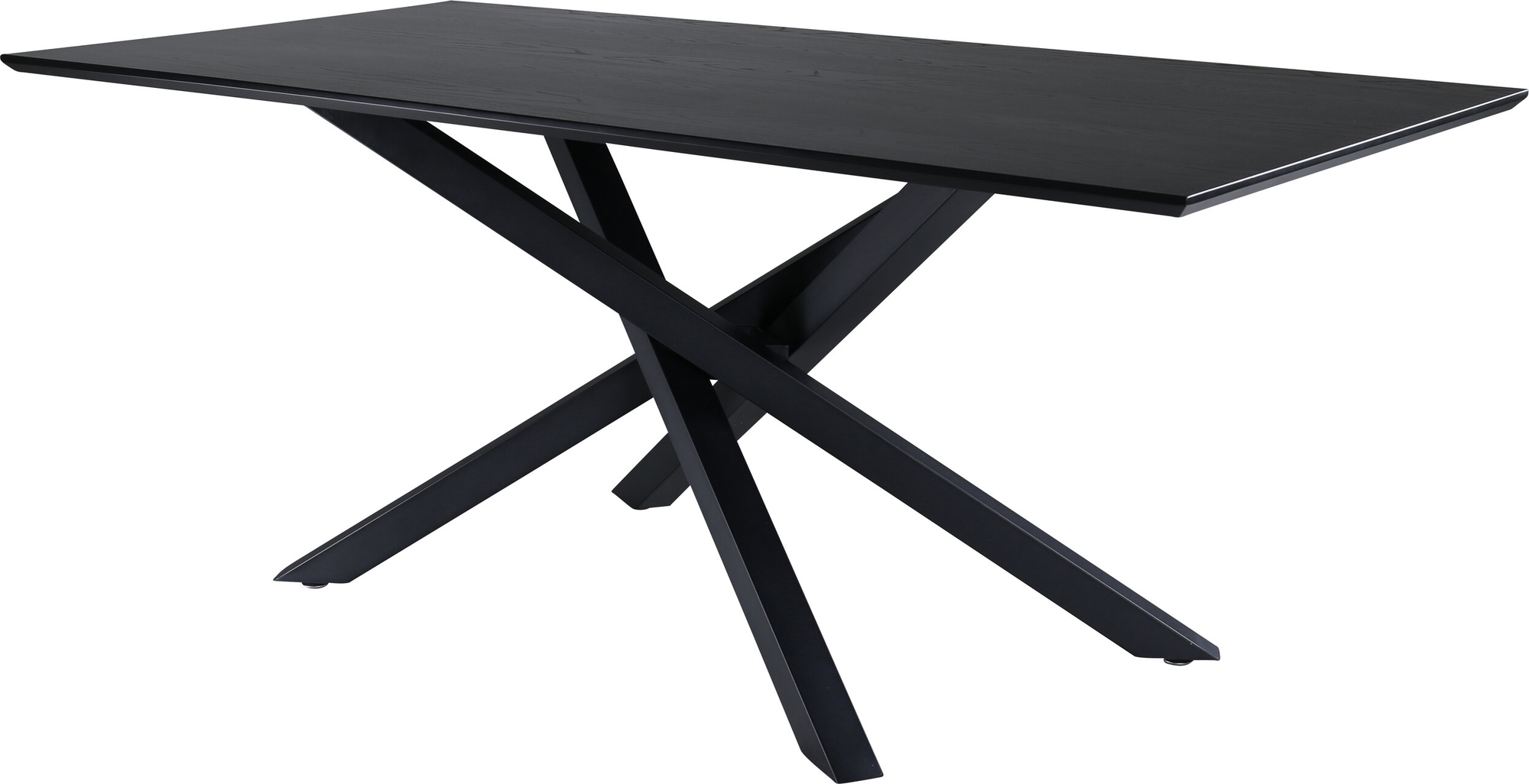 Piazza matbord 180 x 90 cm - Svart