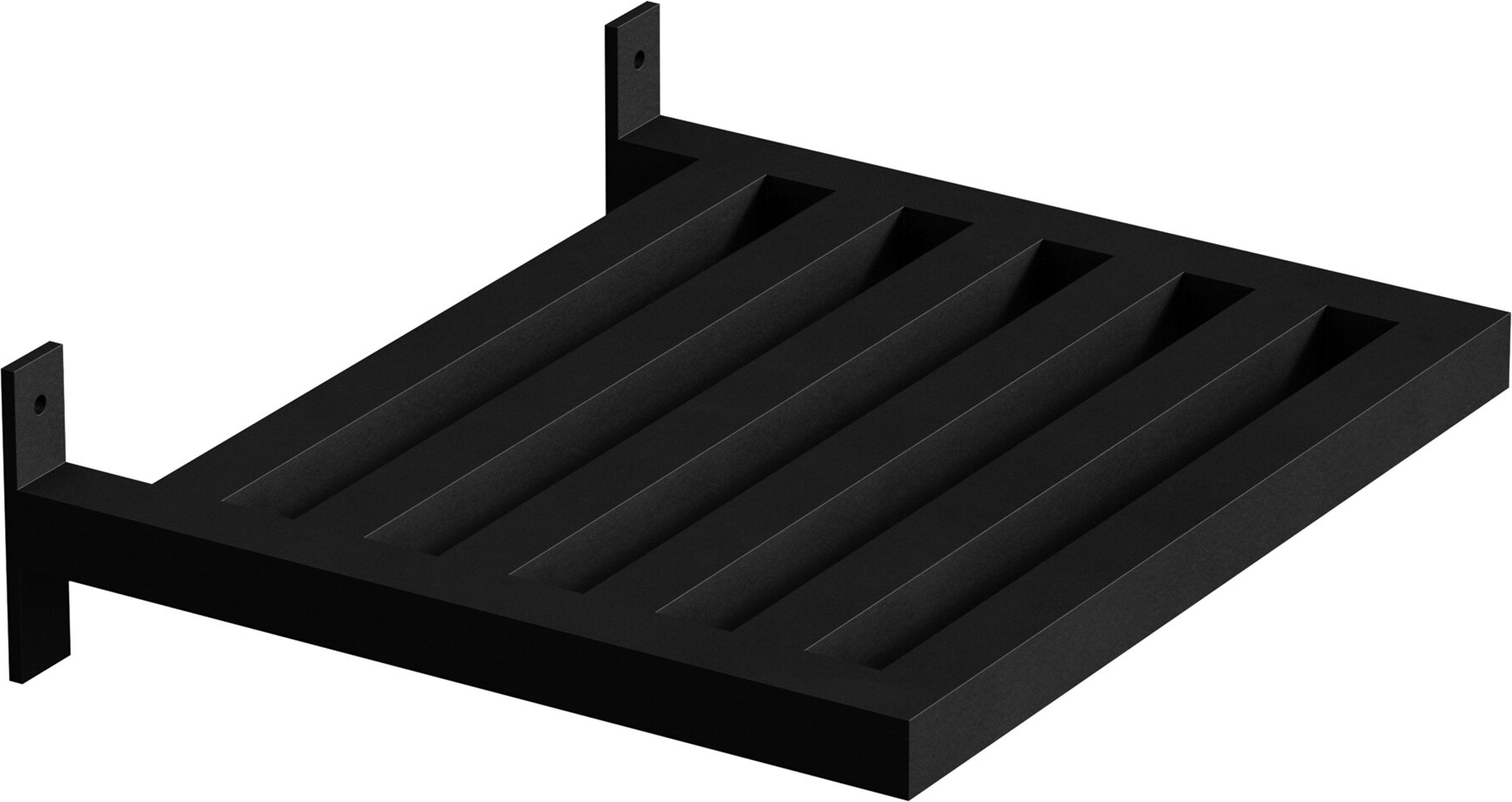 Caen sidobord 35 x 30 cm - Svart