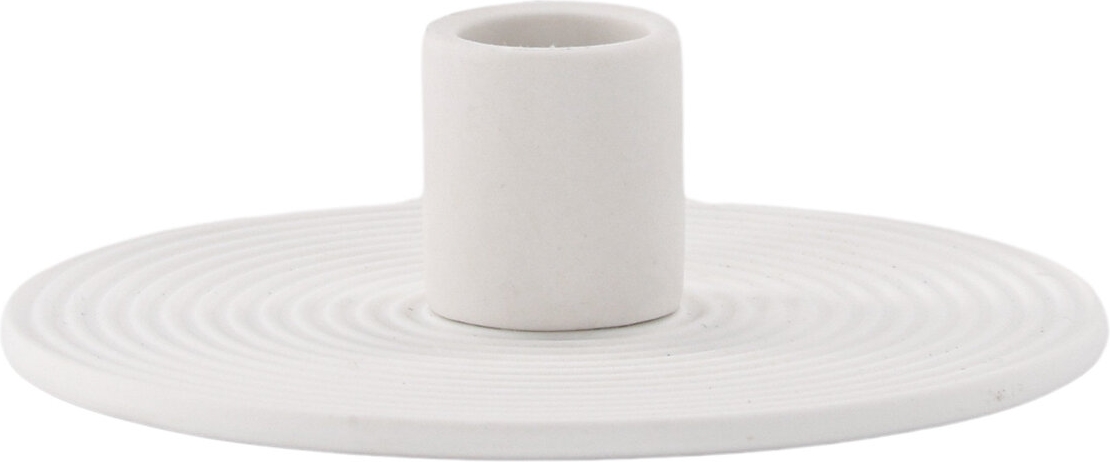 Dia kandelaar 12 x 4 cm - Wit