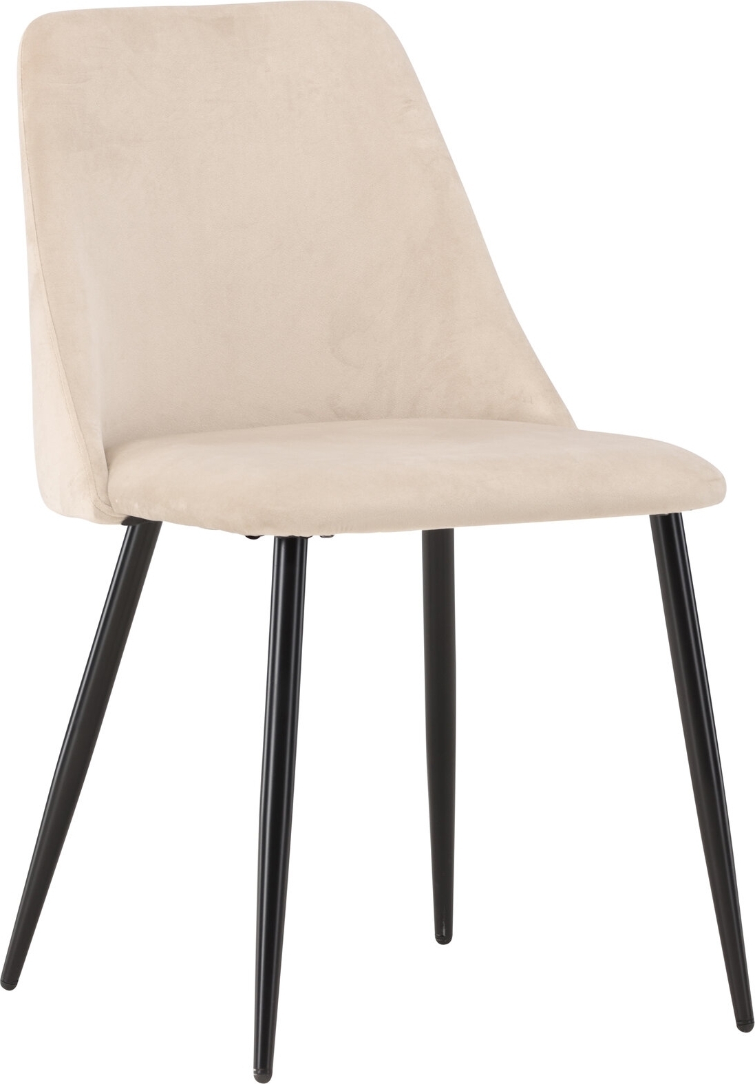 Night matstol - Beige sammet/svart
