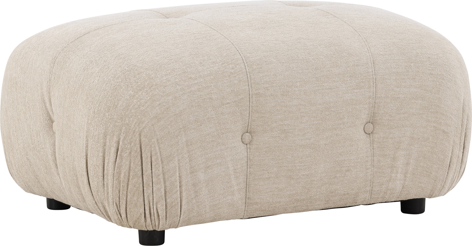 Mika ottoman - Beige/Svart