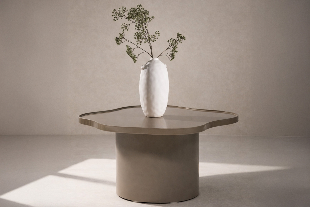 Soffbord Ilse �90 cm - glossy brun