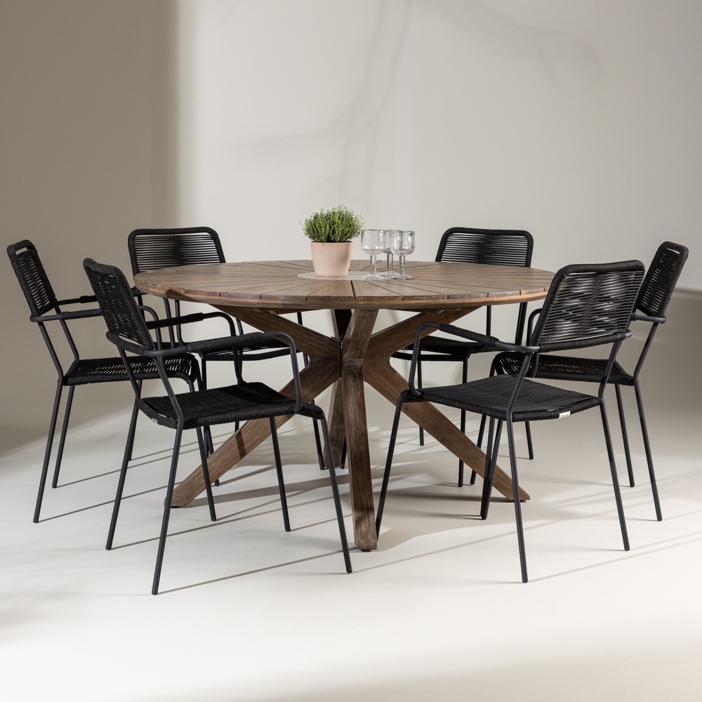 Rosario matbord �140 cm - Brun