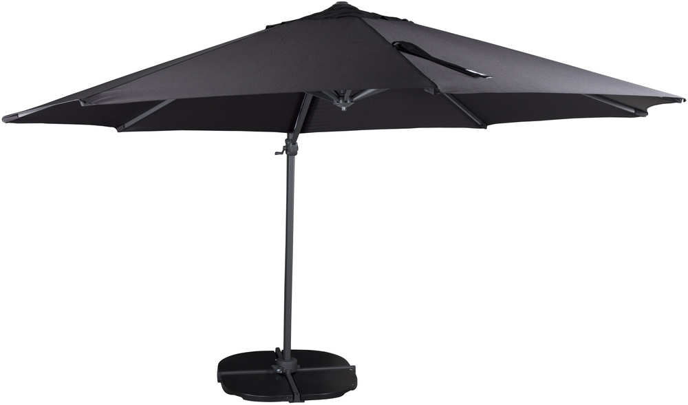 Leeds st�llbar parasoll �350 cm - Svart