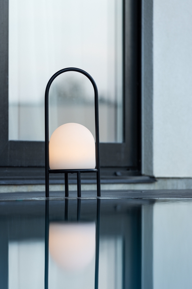 Colie tafellamp �19 cm - Zwart/Wit