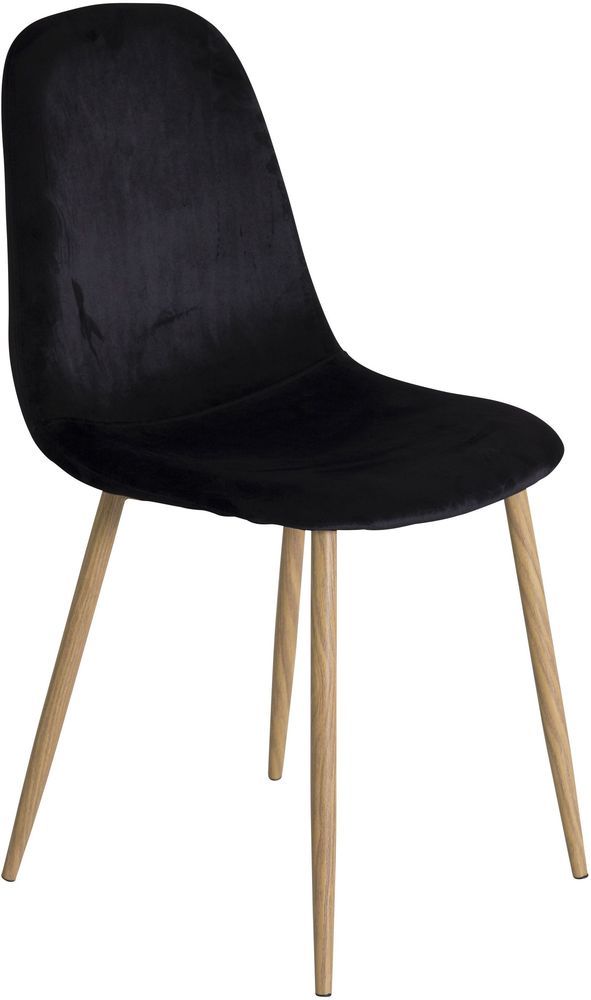 Bridge matstol - Ekimitation/svart sammet Bridge matstol - Ekimitation/svart sammet