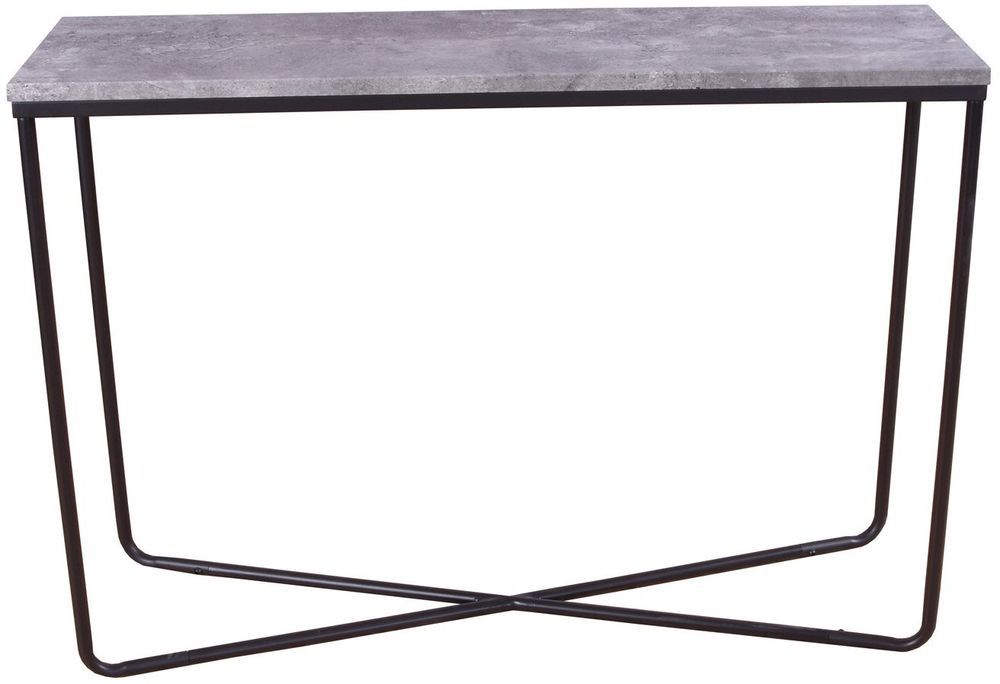 Addison reli�ftafel 110 x 30 cm - Zwart/imitatiebeton