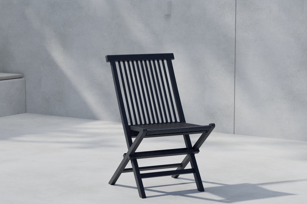 Matstol Kenya i svart teak