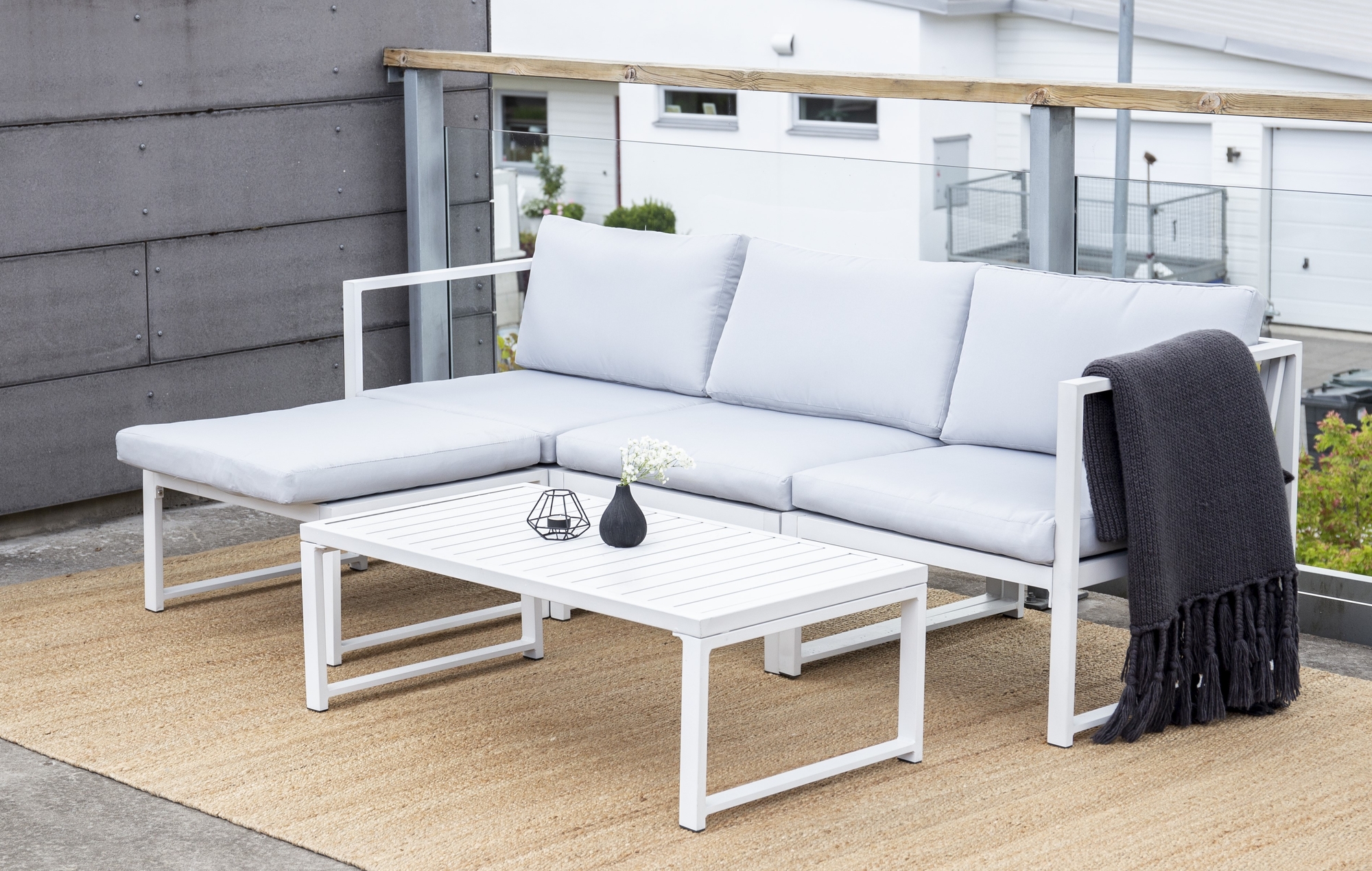 Salvador loungegroep - Wit/grijs