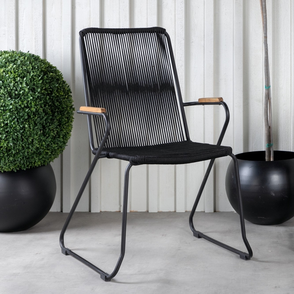 Bois matstol - Svart