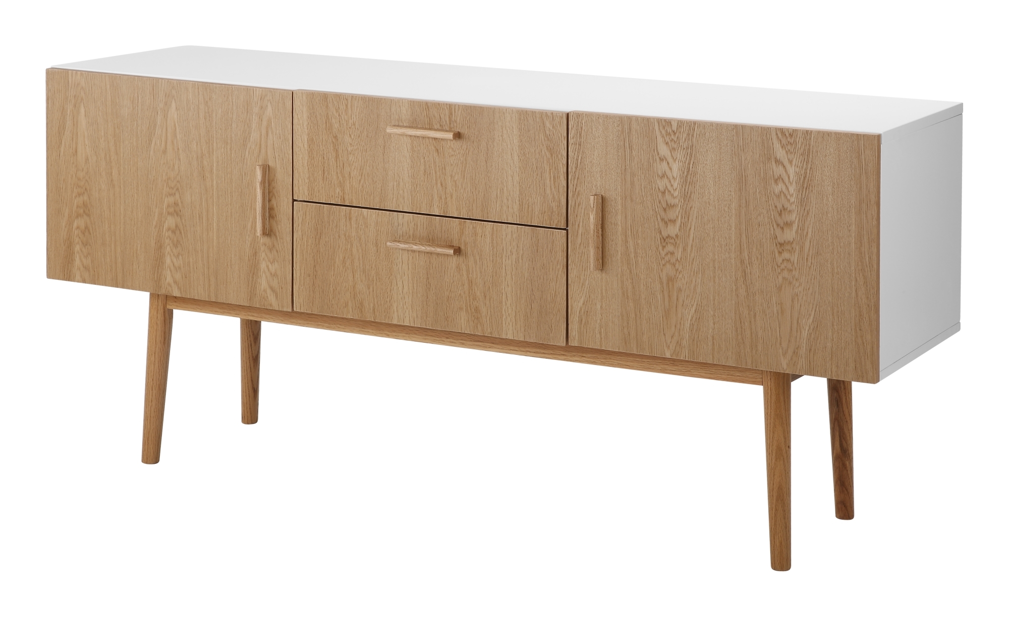 Bergen sidebord - Vitoljad ek / Vit Bergen sidebord - Vitoljad ek / Vit