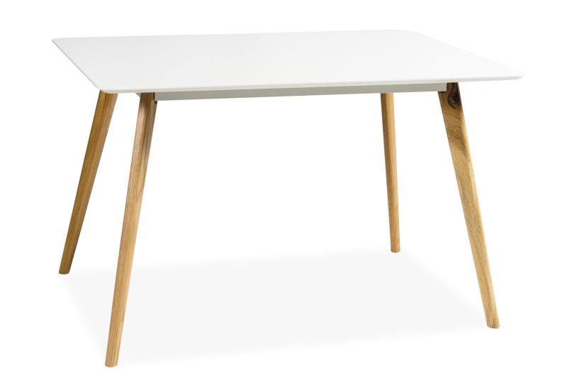 Link�ping 120 cm matbord - Ek/vit