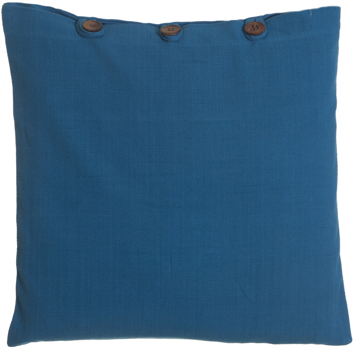 Juster prydnadskudde - Bl�/tr�knappar