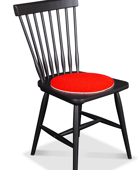 Nova rood stoelkussen met antislip