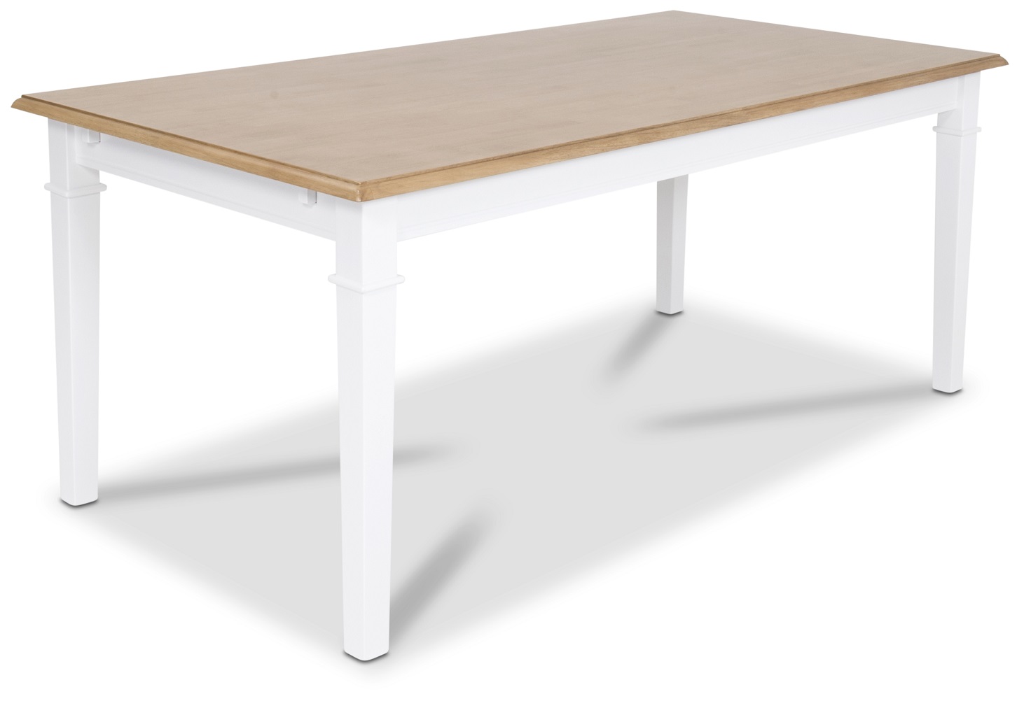 Ramn�s eettafel 180 cm - Wit/eikenbeits
