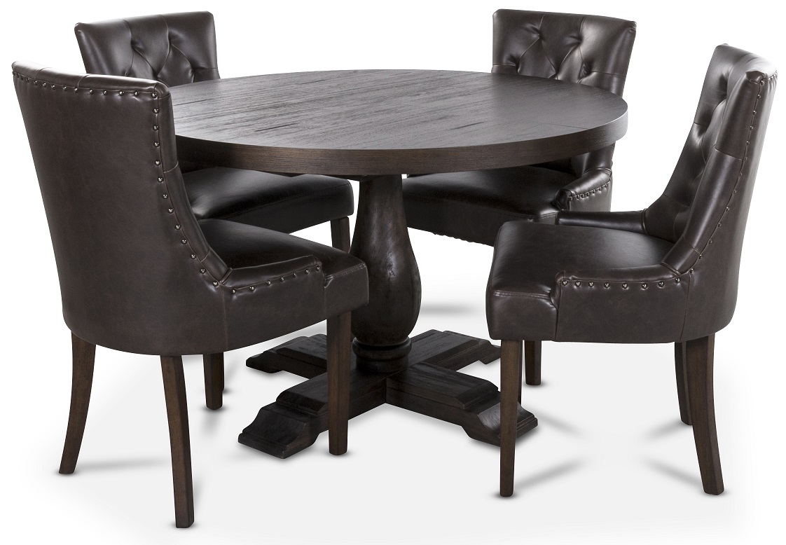 Lamier matgrupp inklusive 4 st Tuva stolar i vintage PU