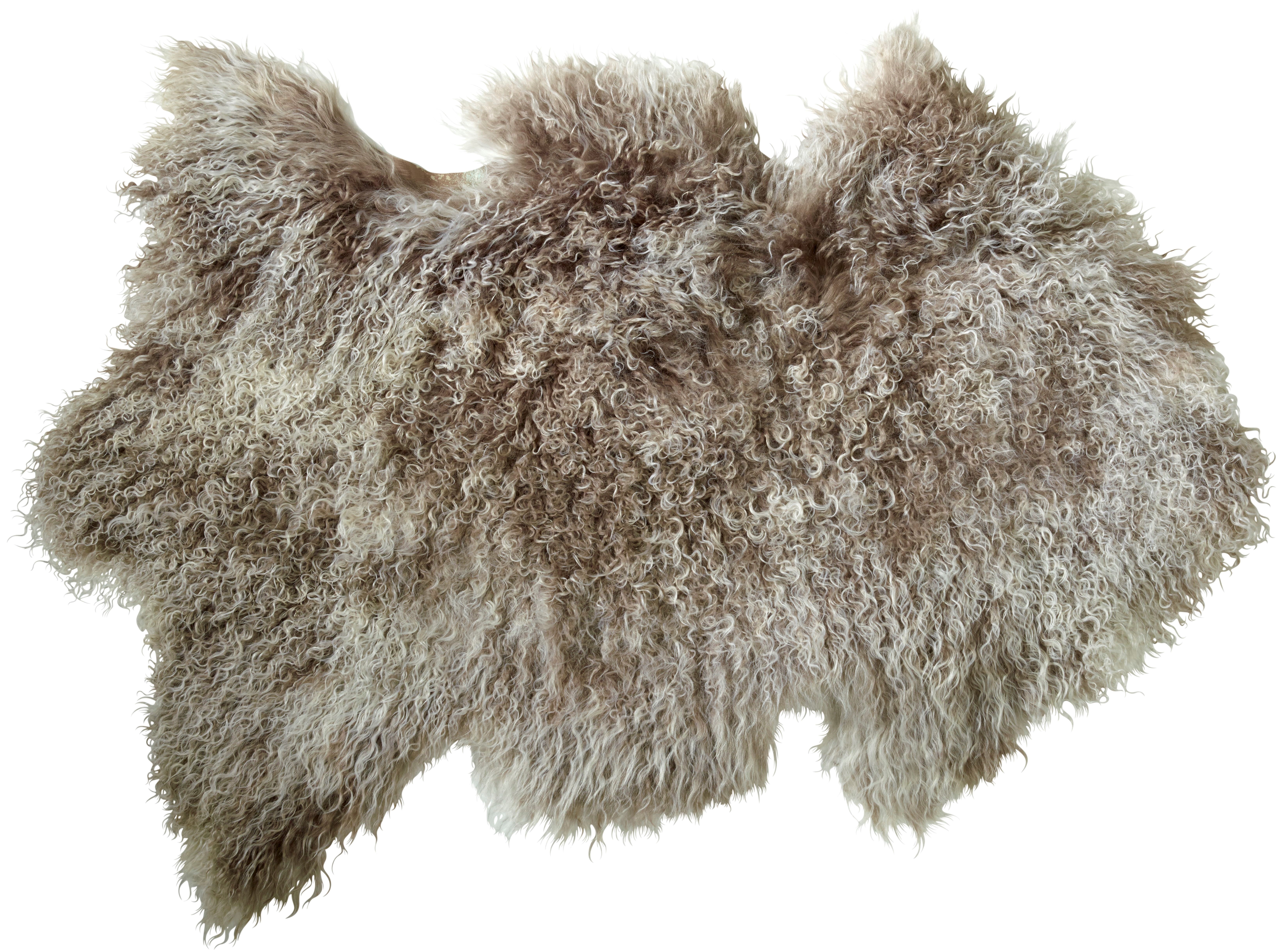 Tibet Fårskinn - Ljusgrå melerad Tibet Fårskinn - Ljusgrå melerad