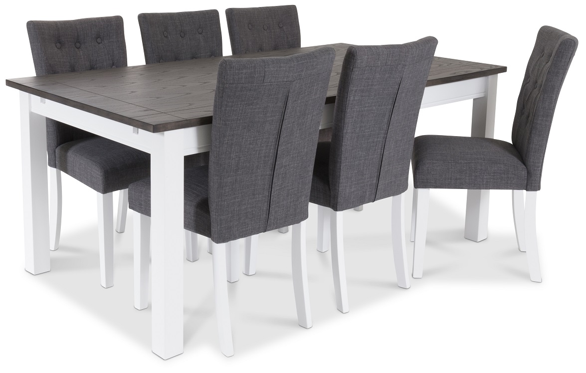 Skagen Matgrupp med 6 st Crocket stolar med Gr�tt tyg