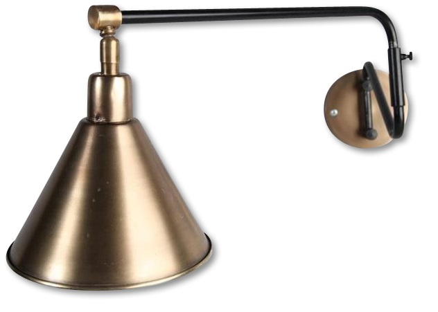 Froggy Vägglampa - Mässing/Svart Froggy Vägglampa - Mässing/Svart