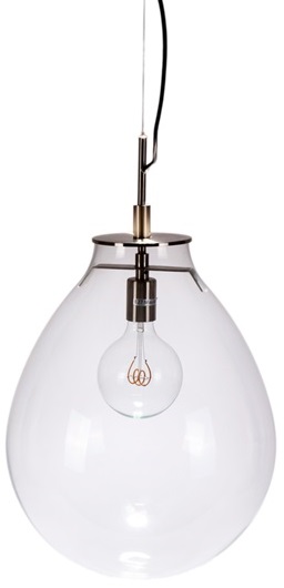 Taklampa Drip - Glas / Krom Taklampa Drip - Glas / Krom