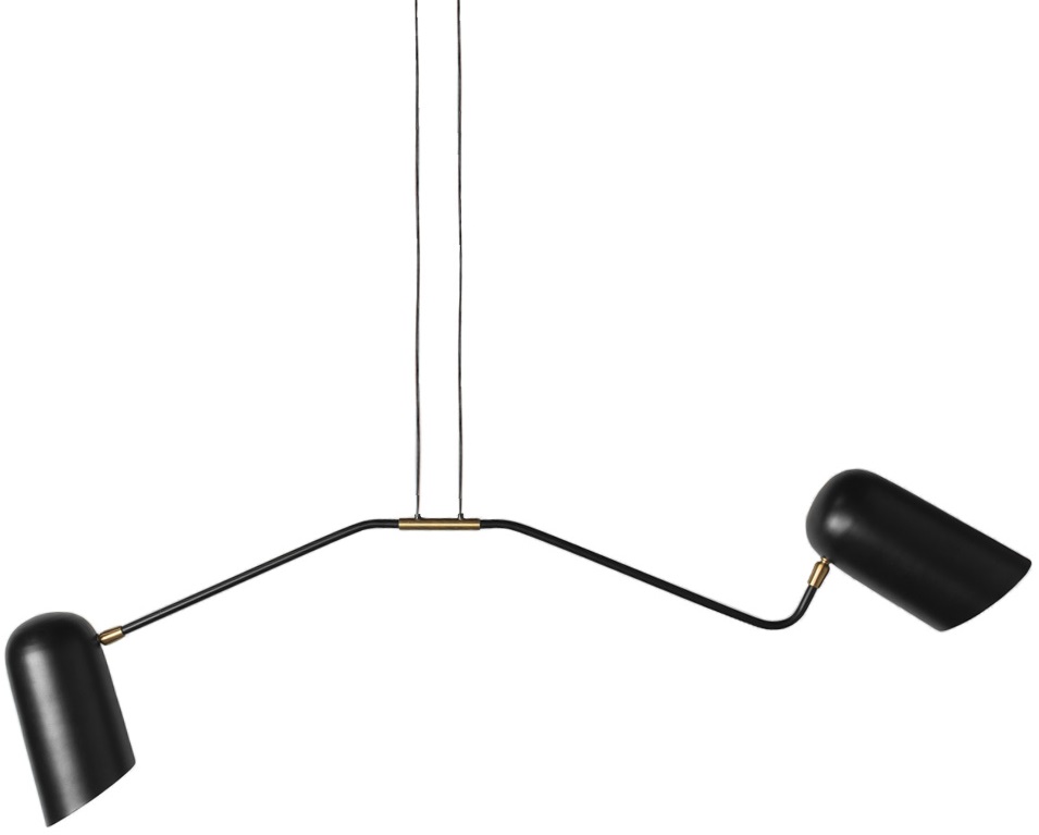 Taklampa COMO CO010220 - Svart / Mässing Taklampa COMO CO010220 - Svart / Mässing