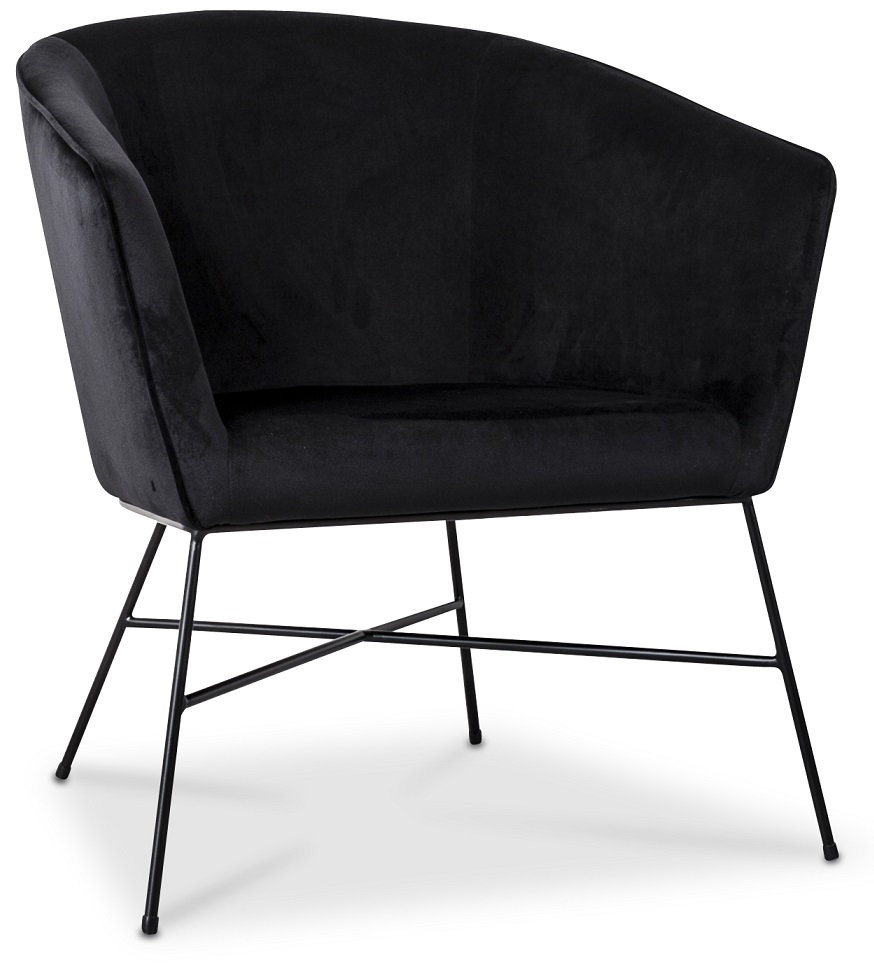 Isabelle f�t�lj i svart sammet