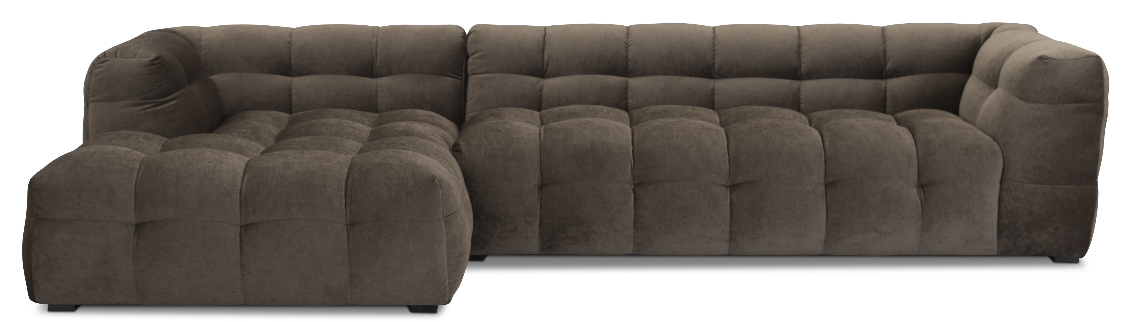 Nova divansoffa V�nster - Brun sammet