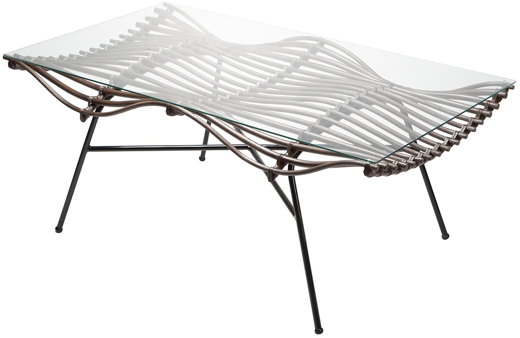 Wave soffbord 126 x 70 cm - Rotting