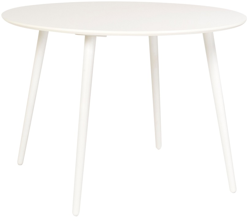Carisma runt matbord 110 cm h�gtryckslaminat - Vit