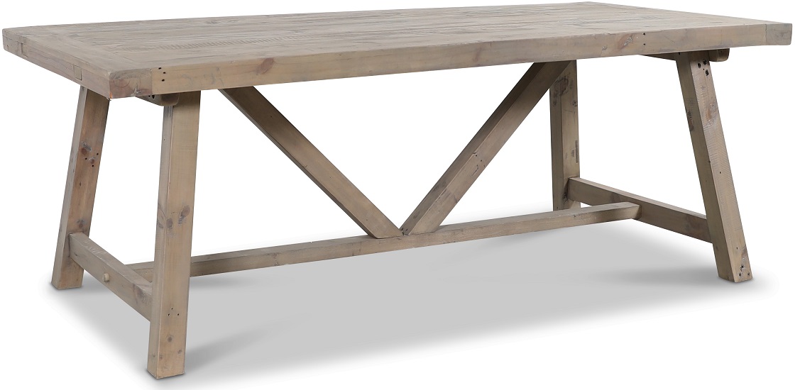 Canada matbord 200 cm - Gråbetsad furu Canada matbord 200 cm - Gråbetsad furu