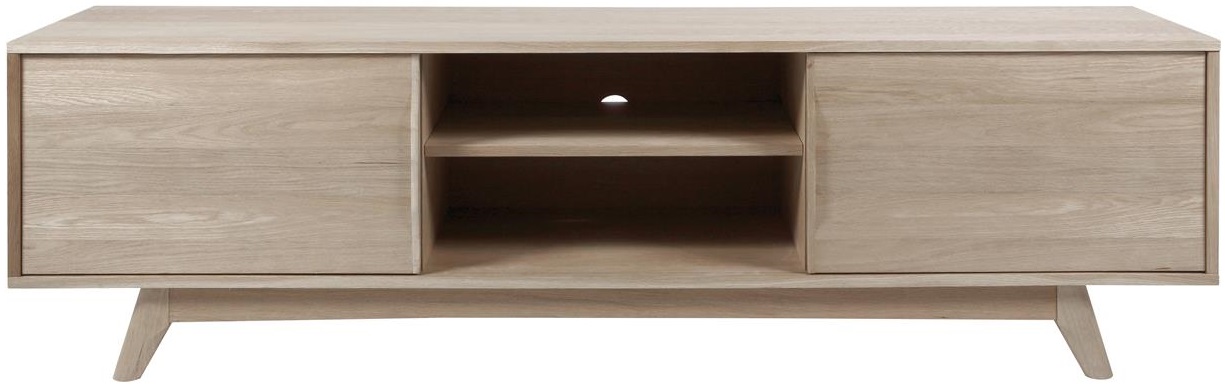 Marte mediabank - Wit gepigmenteerd eikenfineer