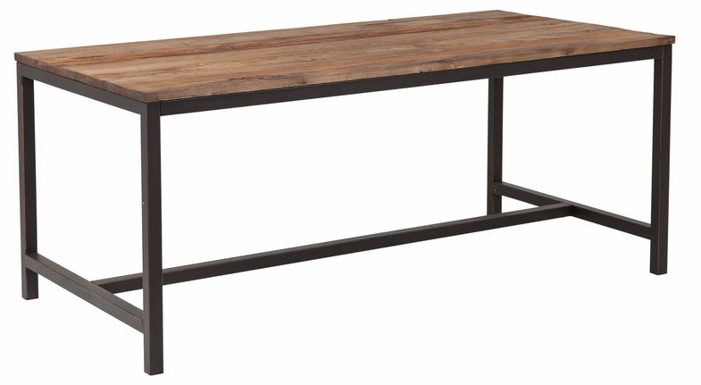 Holmstorp matbord 140 x 90 cm - Alm/svart