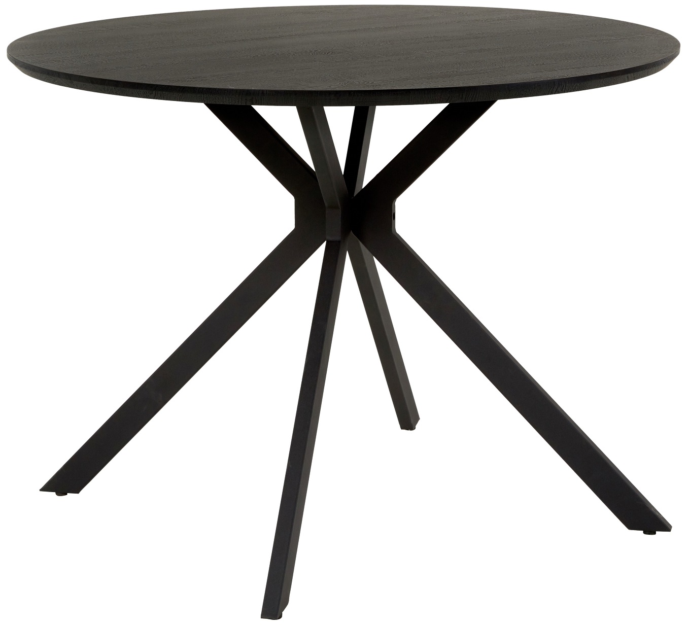 Larache runt matbord i svartbetsad ek �110 cm