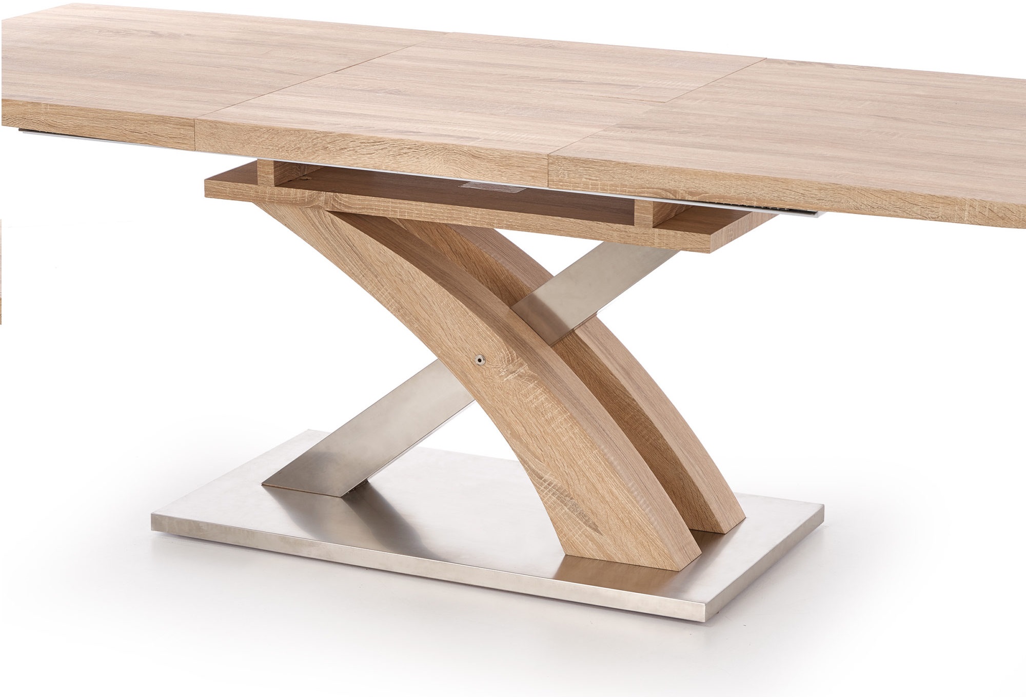 Bonita uitschuifbare eettafel in licht eiken 160-220 cm Bonita uitschuifbare eettafel in licht eiken 160-220 cm