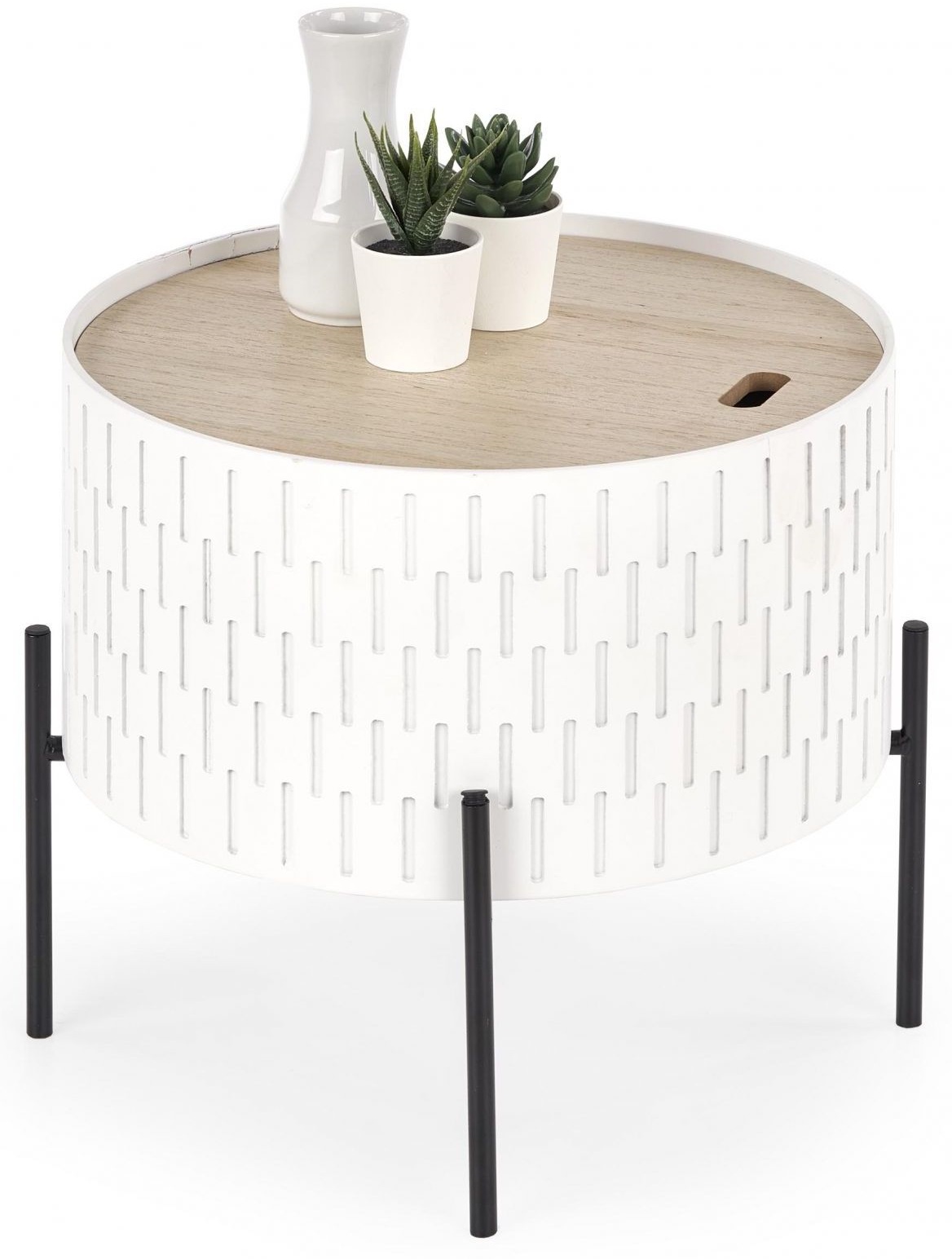 Rozanne sidobord �35 cm - Vit